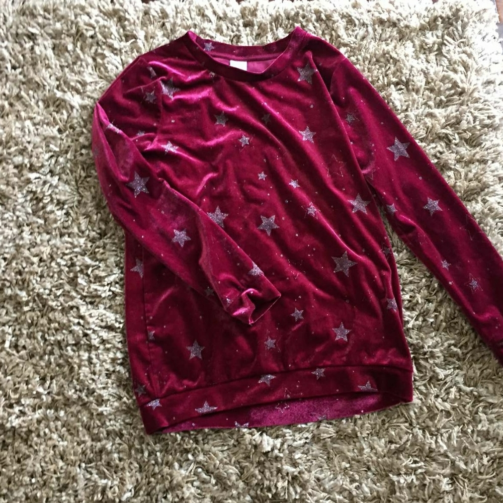 Velvet sweater